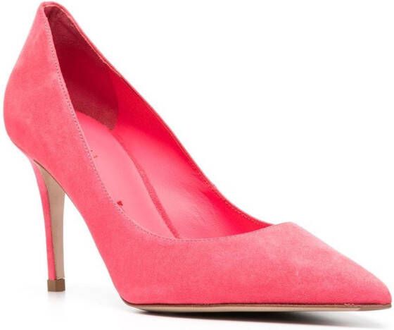 Le Silla Eva suède pumps Roze