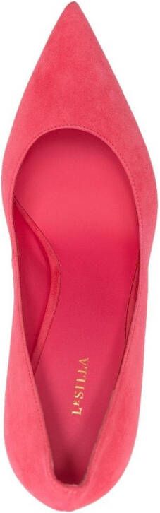 Le Silla Eva suède pumps Roze