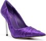 Le Silla Fedra pumps met satijnen afwerking Paars - Thumbnail 2