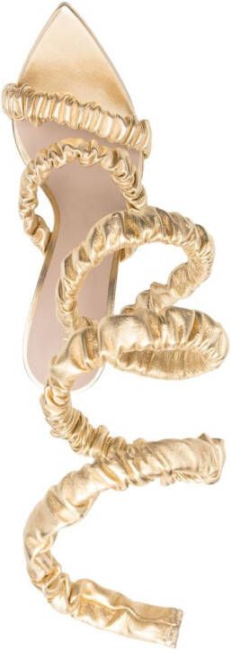 Le Silla Fedra leren sandalen Goud