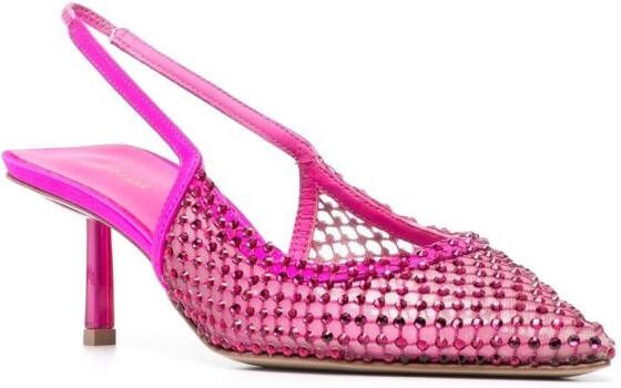 Le Silla Gilda pumps verfraaid met kristallen Roze