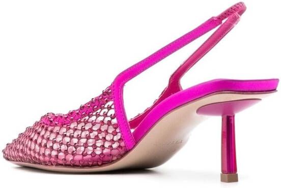 Le Silla Gilda pumps verfraaid met kristallen Roze