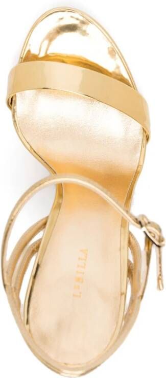 Le Silla Guen lakleren sandalen Goud