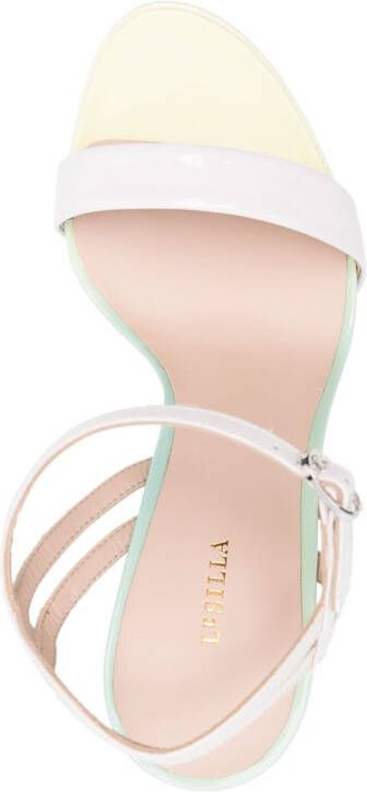 Le Silla Gwen lakleren sandalen Groen