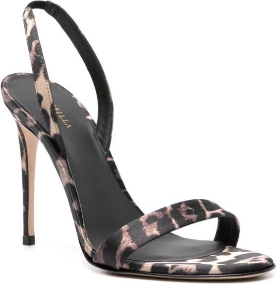 Le Silla Madison sandalen met luipaardprint Bruin