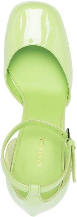 Le Silla Nikki pumps met plateauzool Groen