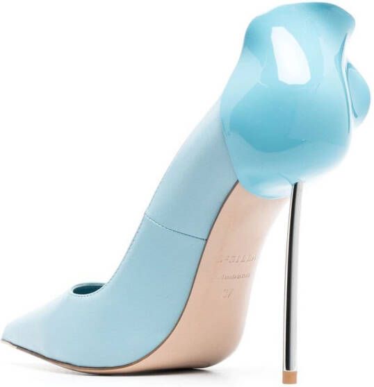 Le Silla Petalo leren pumps Blauw