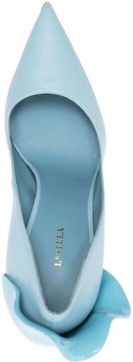 Le Silla Petalo leren pumps Blauw