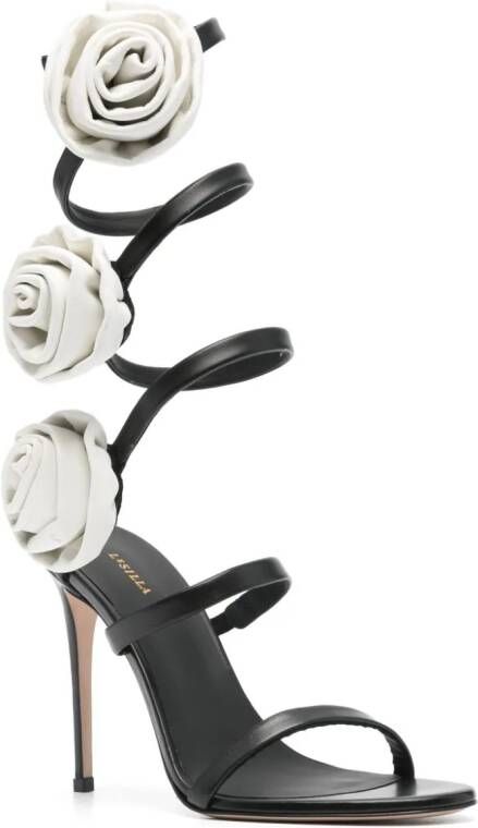 Le Silla Leren sandalen Zwart