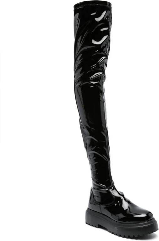 Le Silla Ranger overknee laarzen Zwart