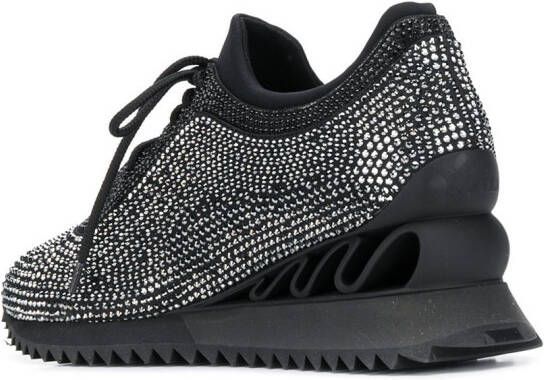 Le Silla Reiko Wave sneakers verfraaid met kristal Zwart