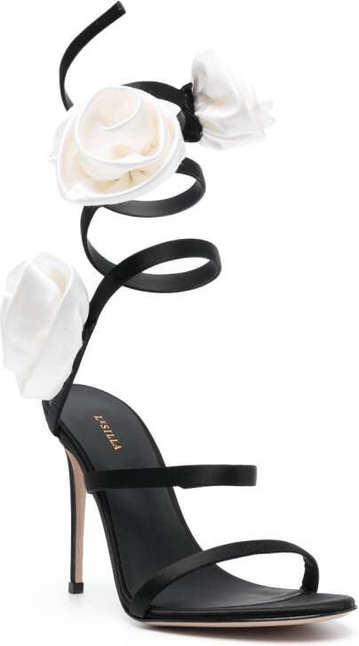 Le Silla Rose sandalen met hoge hak Zwart