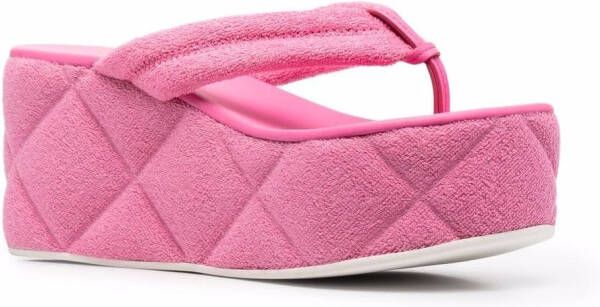 Le Silla Sandalen met sleehak Roze