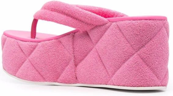 Le Silla Sandalen met sleehak Roze