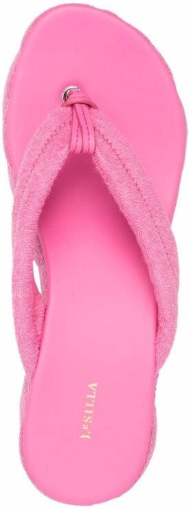 Le Silla Sandalen met sleehak Roze