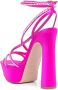 Le Silla Sandalen verfraaid met stras Roze - Thumbnail 3