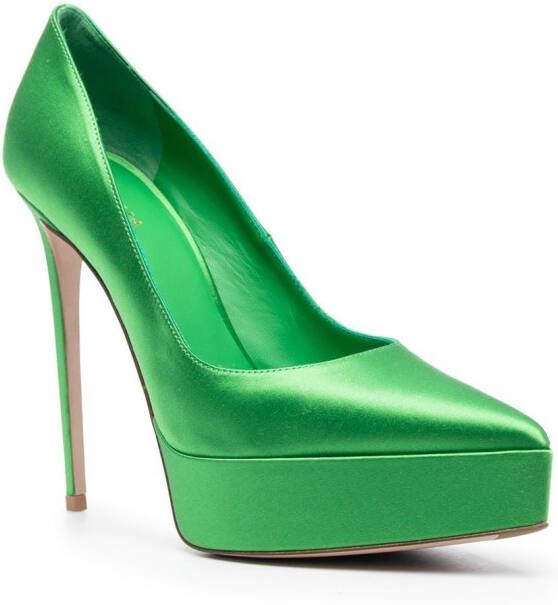 Le Silla Uma pumps met plateauzool Groen