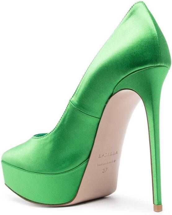 Le Silla Uma pumps met plateauzool Groen