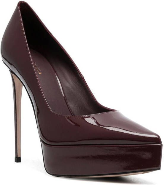 Le Silla Uma pumps met plateauzool Rood