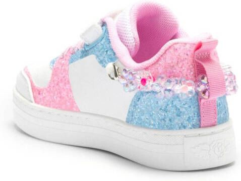 Lelli Kelly Leren sneakers met glitter Wit