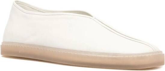 LEMAIRE Piped slip-on sneakers Beige