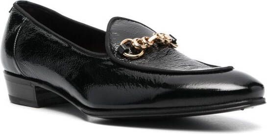 Lidfort Leren loafers Zwart