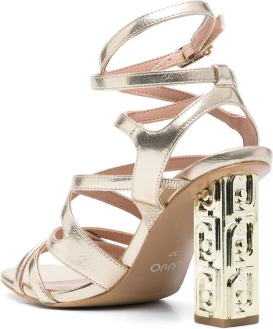 LIU JO 10mm metallic sandalen Goud