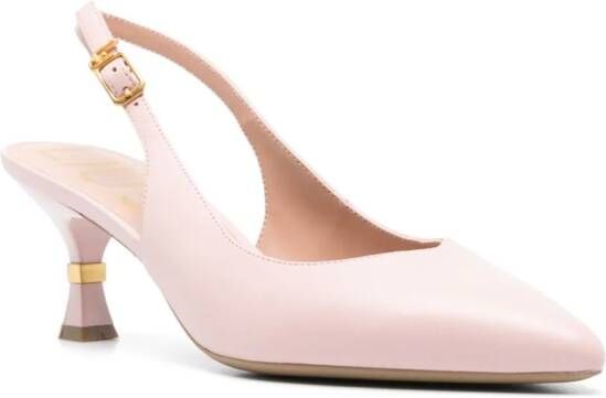 LIU JO 65mm leather pumps Roze