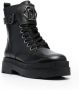 LIU JO Combat boots met logoplakkaat Zwart - Thumbnail 2