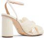 Loeffler Randall Camellia geplooide sandalen Beige - Thumbnail 3