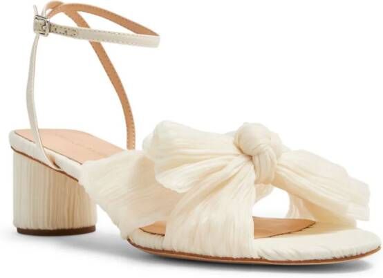 Loeffler Randall Dahlia sandalen met strik Beige