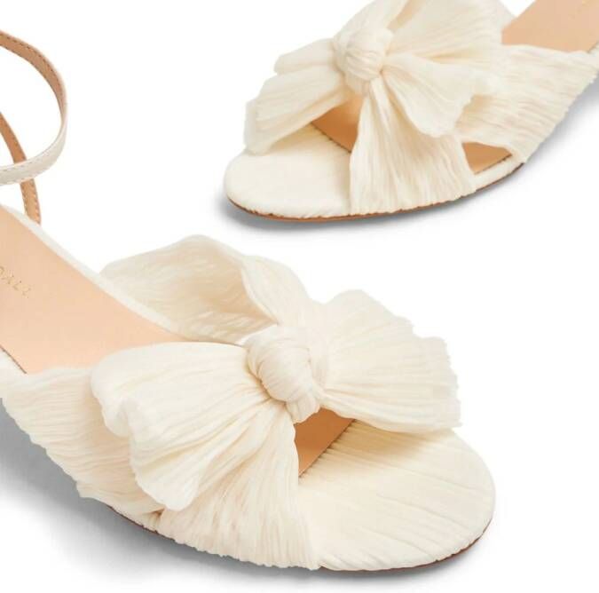 Loeffler Randall Dahlia sandalen met strik Beige