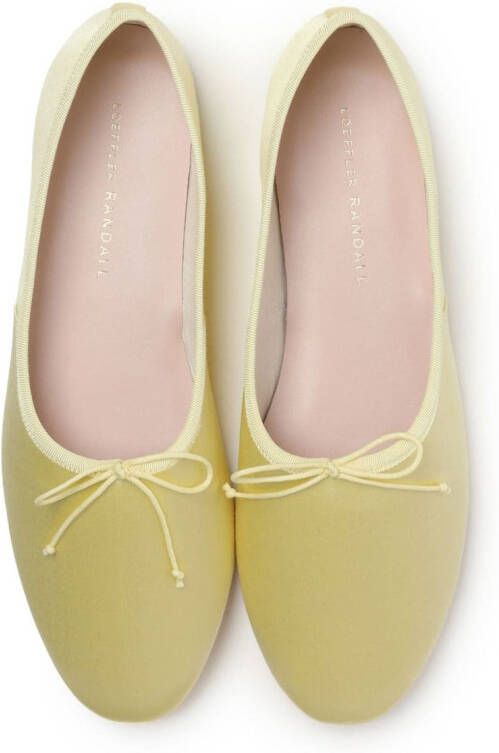 Loeffler Randall Landon satijnen ballerina's Groen