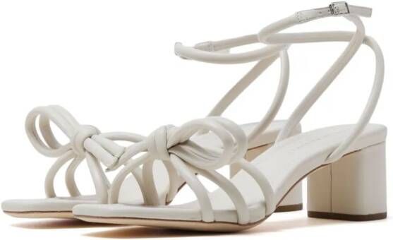 Loeffler Randall Mikel 50mmm sandalen met strikdetail Beige