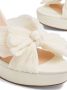 Loeffler Randall Natalia geplooide sandalen Wit - Thumbnail 4