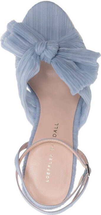 Loeffler Randall Sandalen met plissé detail Blauw