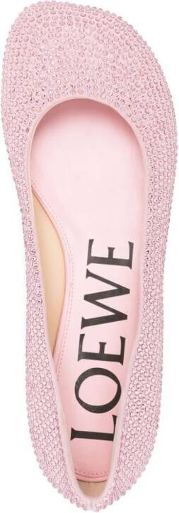 LOEWE Toy ballerina's met stras Roze