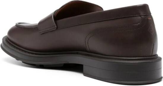 Loro Piana Travis leren loafers Bruin