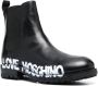 Love Moschino Enkellaarzen met logoprint Zwart - Thumbnail 2