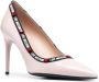 Love Moschino Leren pumps Roze - Thumbnail 2