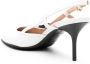 Love Moschino Leren slingback pumps Wit - Thumbnail 3