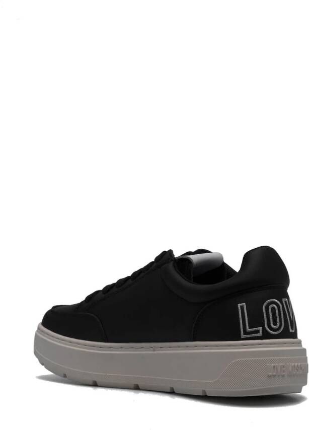 Love Moschino Leren sneakers Zwart