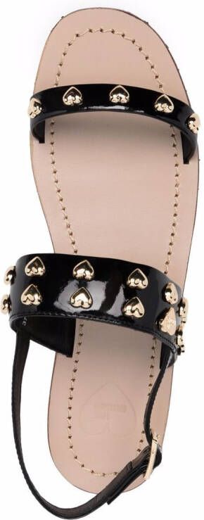 Love Moschino Sandalen met studs Zwart