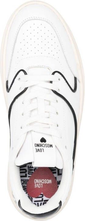 Love Moschino Sneakers met logoprint Wit