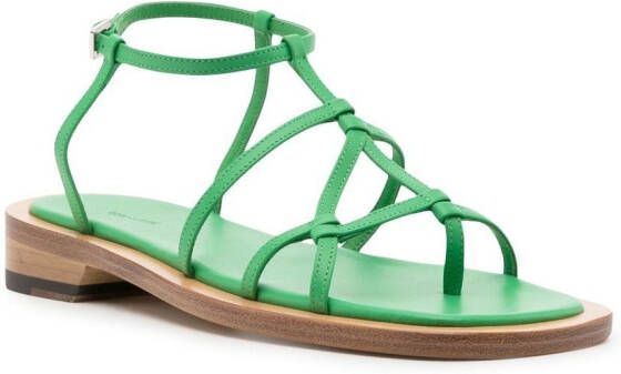 Low Classic Sandalen met open neus Groen