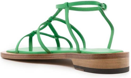 Low Classic Sandalen met open neus Groen