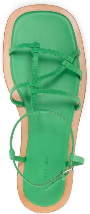 Low Classic Sandalen met open neus Groen