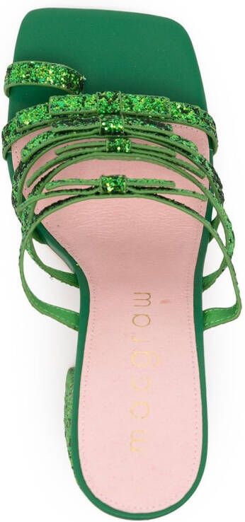 Macgraw Dorothy sandalen met glitter Groen