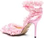 MACH & MACH Beauty Of Antoinette 95mm satijnen pumps Roze - Thumbnail 3