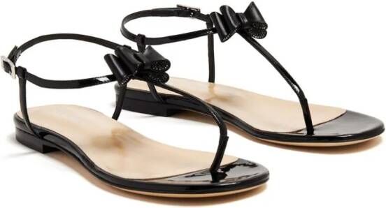 MACH & MACH Sandalen met strikdetail Zwart